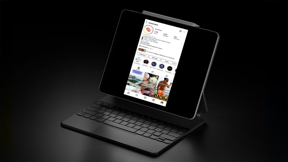 Instagram en mode iPhone sur un iPad. // Source : Numerama Instagram en mode iPhone sur un iPad. // Source : Numerama