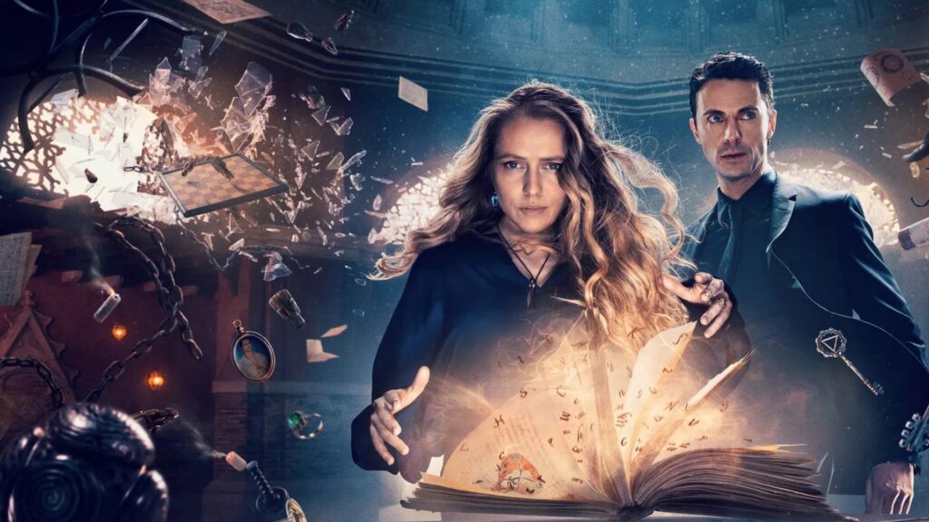 Diana et Matthew dans A Discovery of Witches // Source : Sky1 Diana et Matthew dans A Discovery of Witches // Source : Sky1