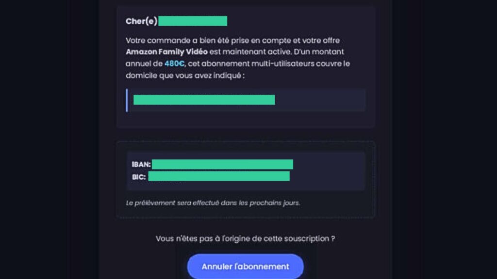 Un mail de phishing imitant Amazon. // Source : Signal Arnaque Un mail de phishing imitant Amazon. // Source : Signal Arnaque