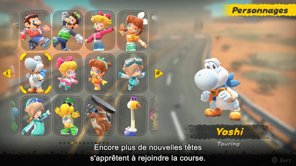 Certains des personnages déblocables dans Mario Kart World. Certains des personnages déblocables dans Mario Kart World.