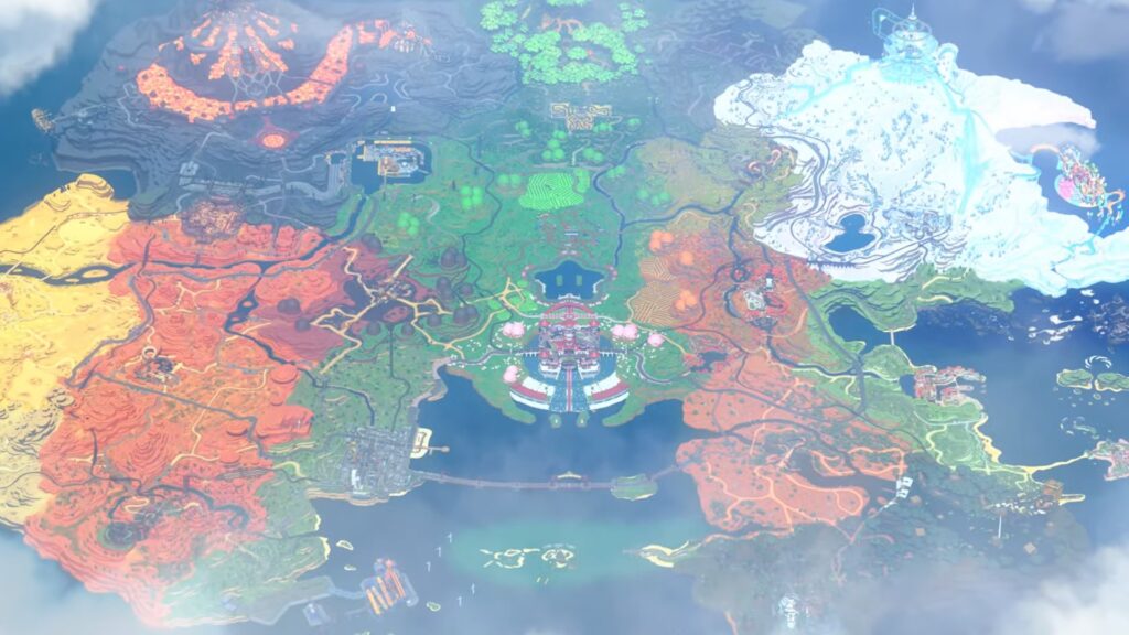 Le « vaste monde » de Mario Kart World. // Source : Capture d'écran Numerama Le « vaste monde » de Mario Kart World. // Source : Capture d'écran Numerama