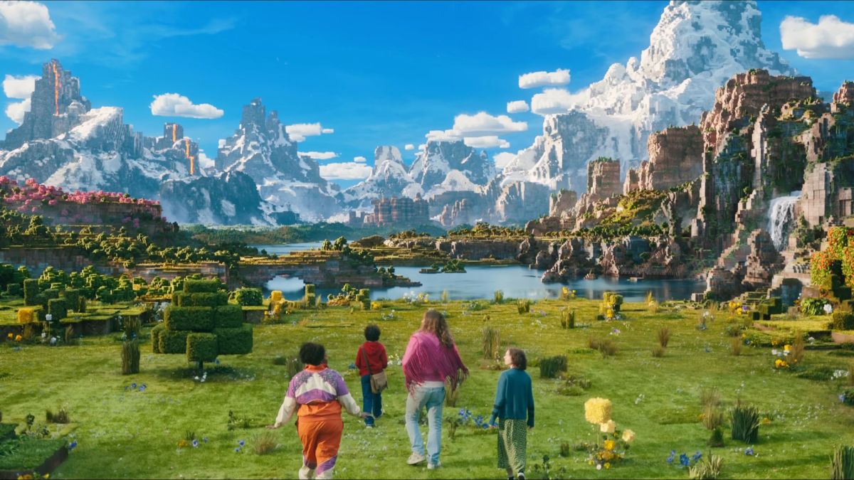 Une scène de « Minecraft, le film » // Source : Warner Bros. Une scène de « Minecraft, le film » // Source : Warner Bros.