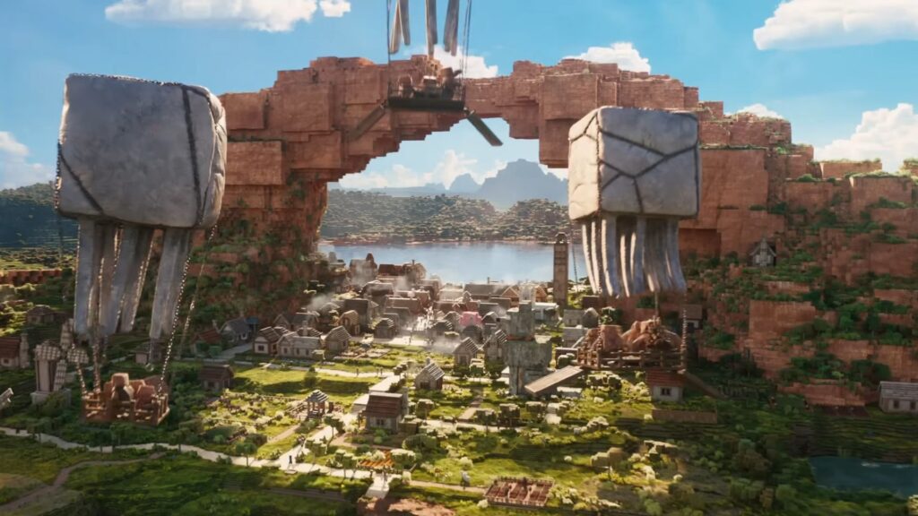 Les Ghast aussi sont présents dans le film : ils tirent des boules de feu // Source : Warner Bros. Les Ghast aussi sont présents dans le film : ils tirent des boules de feu // Source : Warner Bros.