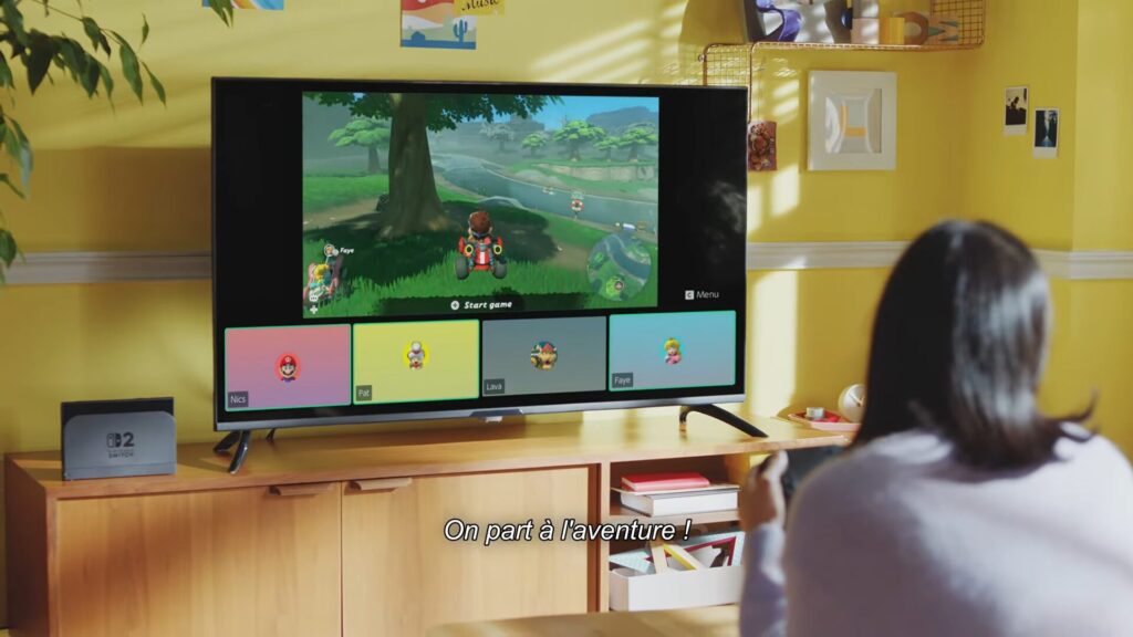 Le mode GameChat de la Nintendo Switch 2. Le mode GameChat de la Nintendo Switch 2.