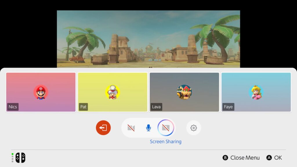 La fonction GameChat de la Nintendo Switch 2 // Source : Nintendo La fonction GameChat de la Nintendo Switch 2 // Source : Nintendo
