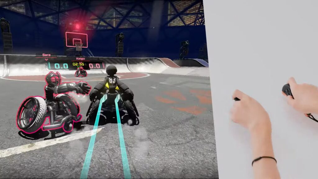Ce jeu utilise le mode souris de la Nintendo Switch 2 pour faire avancer les fauteuils. Ce jeu utilise le mode souris de la Nintendo Switch 2 pour faire avancer les fauteuils.