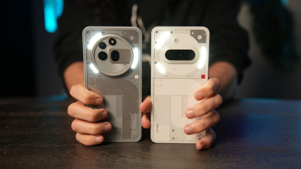 Les Nothing Phone (3a) et (3a) Pro // Source : Alfred Tertrais pour Numerama
