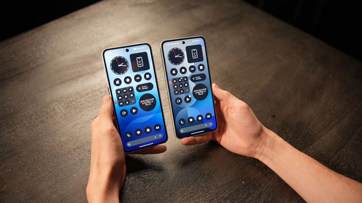 Les Nothing Phone (3a) et (3a) Pro // Source : Alfred Tertrais pour Numerama Les Nothing Phone (3a) et (3a) Pro // Source : Alfred Tertrais pour Numerama