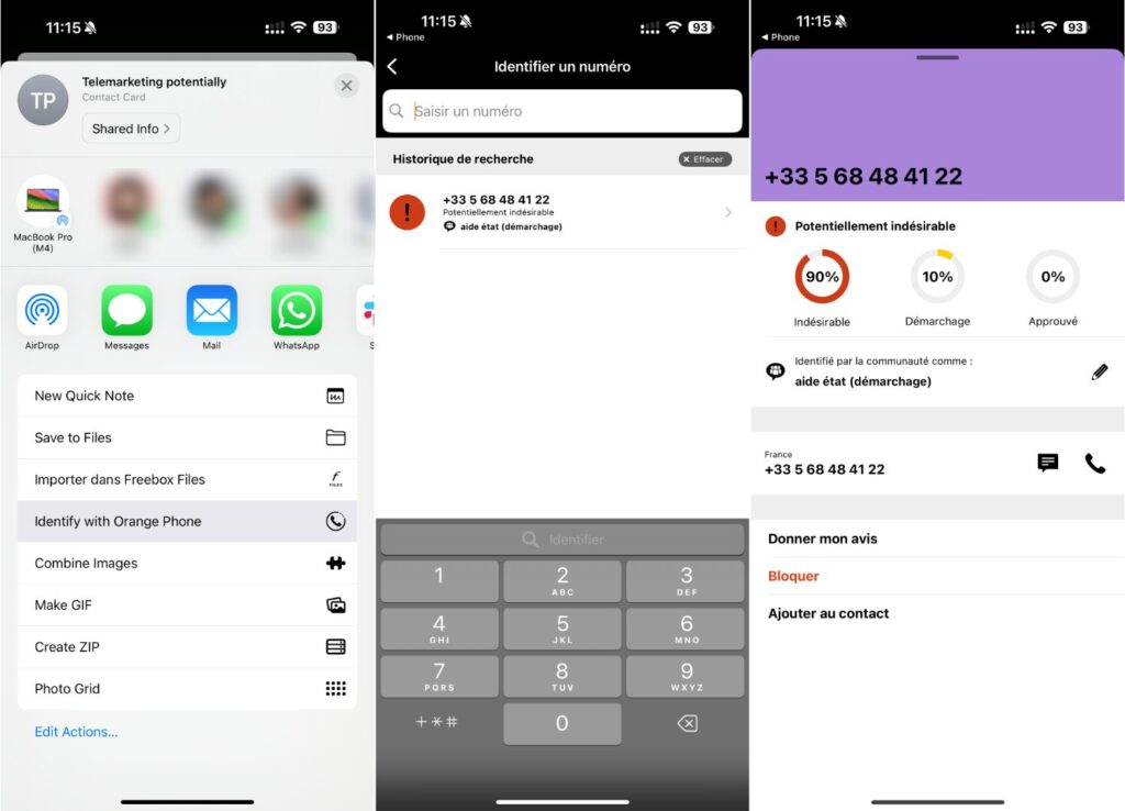 Orange Téléphone dispose d'un système communautaire pour identifier un appelant. Orange Téléphone dispose d'un système communautaire pour identifier un appelant.