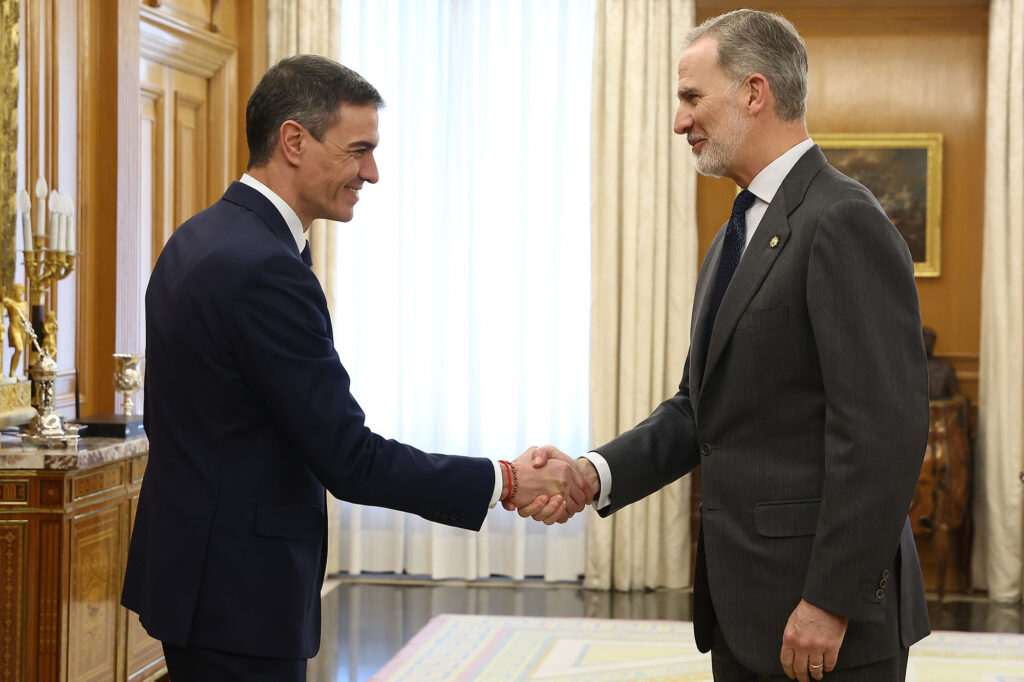 Pédro Sanchez et Felipe VI Pédro Sanchez et Felipe VI