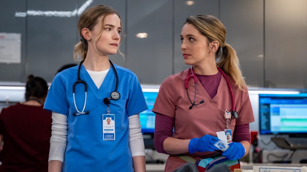 Willa Fitzgerald et Jessica Rothe dans Pulse // Source : Jeff Neumann/Netflix Willa Fitzgerald et Jessica Rothe dans Pulse // Source : Jeff Neumann/Netflix