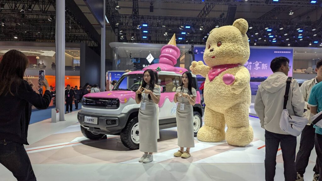 Stand BAIC au salon de Shanghai 2025 // Source : Raphaelle Baut pour Numerama 