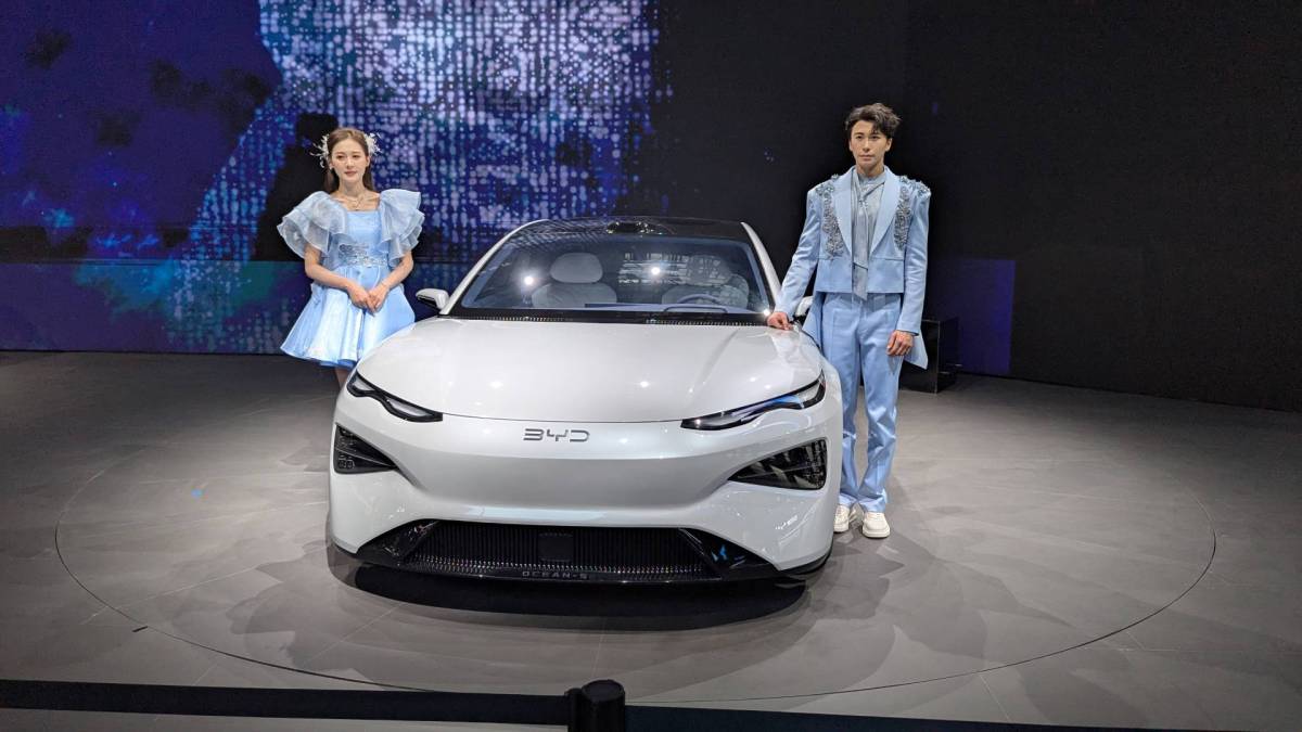 Nouveautés BYD au salon de Shanghai // Source : Raphaelle Baut pour Numerama