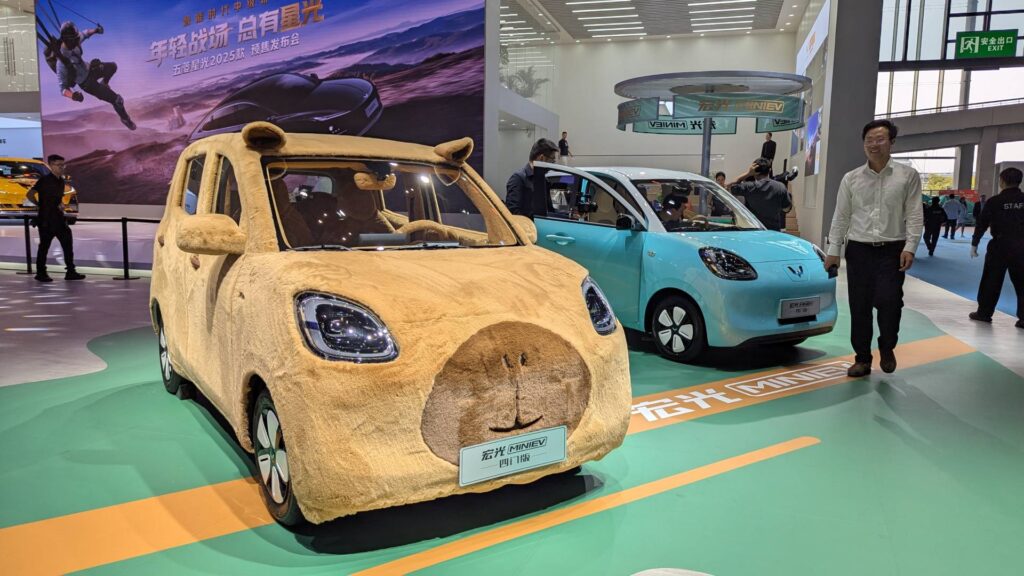 Salon de Shanghai 2025 : Wuling Mini EV Capybara // Source : Raphaelle Baut pour Numerama 