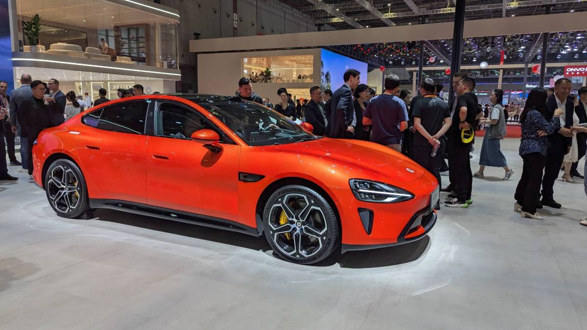 Xiaomi SU7 au salon de Shanghai 2025 // Source : Raphaelle Baut pour Numerama Xiaomi SU7 au salon de Shanghai 2025 // Source : Raphaelle Baut pour Numerama
