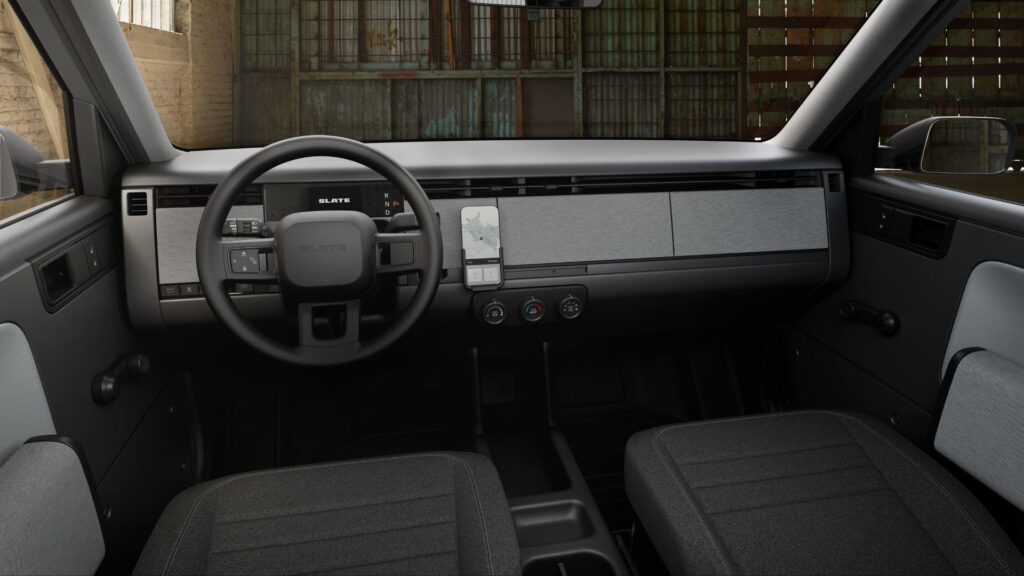 Le pick-up électrique Slate (2026) // Source : Slate Auto Le pick-up électrique Slate (2026) // Source : Slate Auto
