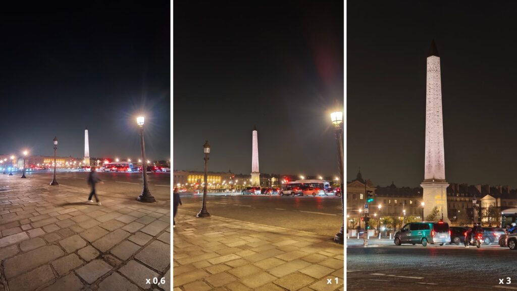 Les photos de nuit avec le Phone (3a) Pro sont passables // Source : Numerama