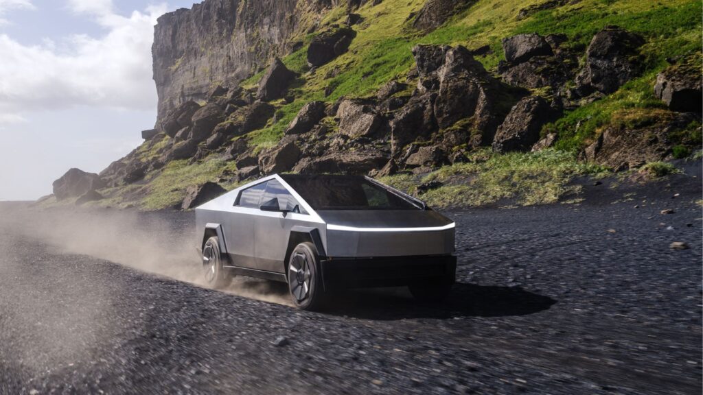 Le Tesla Cybertruck // Source : Tesla Le Tesla Cybertruck // Source : Tesla