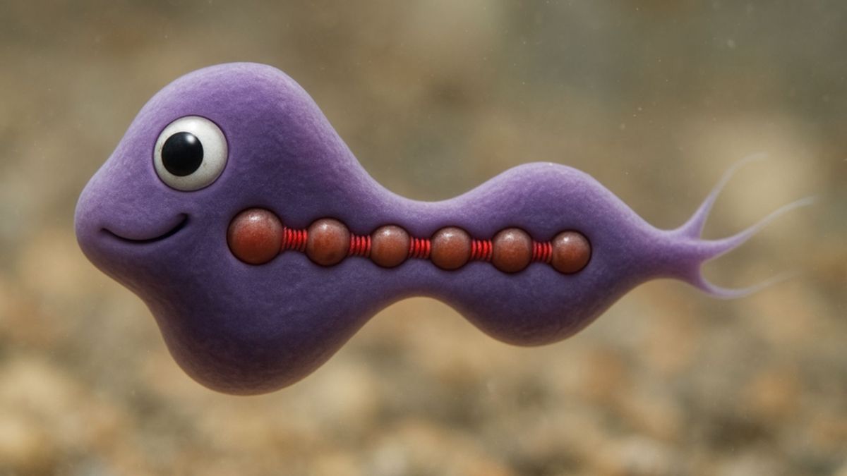 Microoganisme modélisé, représentation artistique // Source : TU Wien Microoganisme modélisé, représentation artistique // Source : TU Wien