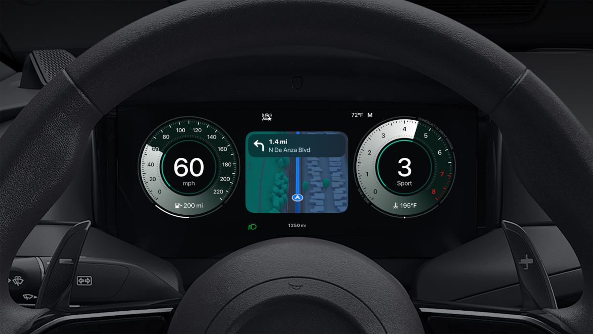 CarPlay Ultra sur Aston Martin // Source : Apple CarPlay Ultra sur Aston Martin // Source : Apple