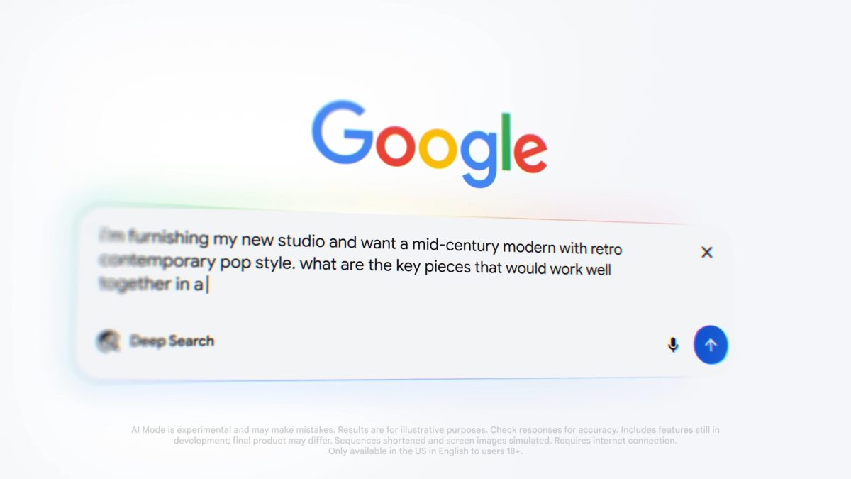 L'AI Mode de Google // Source : Google L'AI Mode de Google // Source : Google