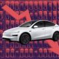 Les ventes Tesla baissent encore // Source : Montage Raphaelle Baut Les ventes Tesla baissent encore // Source : Montage Raphaelle Baut