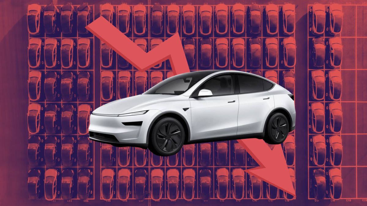 Les ventes Tesla baissent encore  // Source : Montage Raphaelle Baut