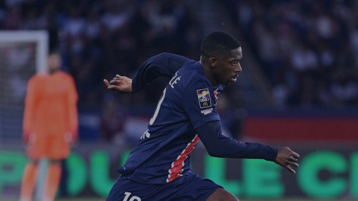 Ousmane Dembélé avec le PSG // Source : PSG Ousmane Dembélé avec le PSG // Source : PSG