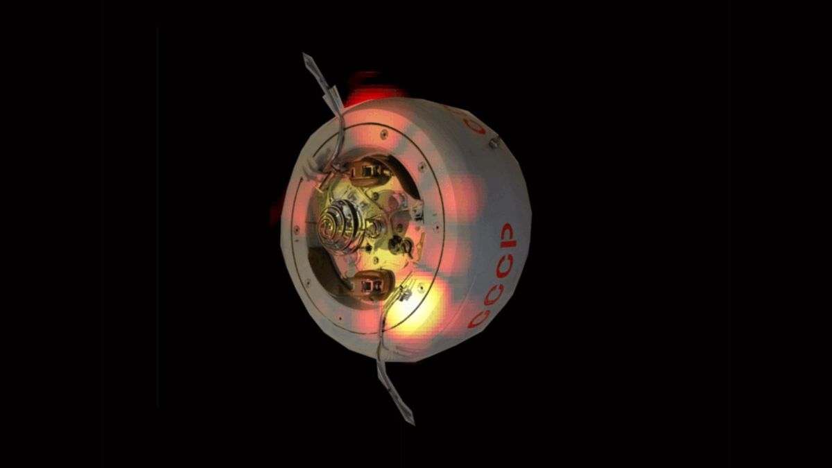 Cosmos 482. // Source : Fraunhofer FHR (extrait du GIF)