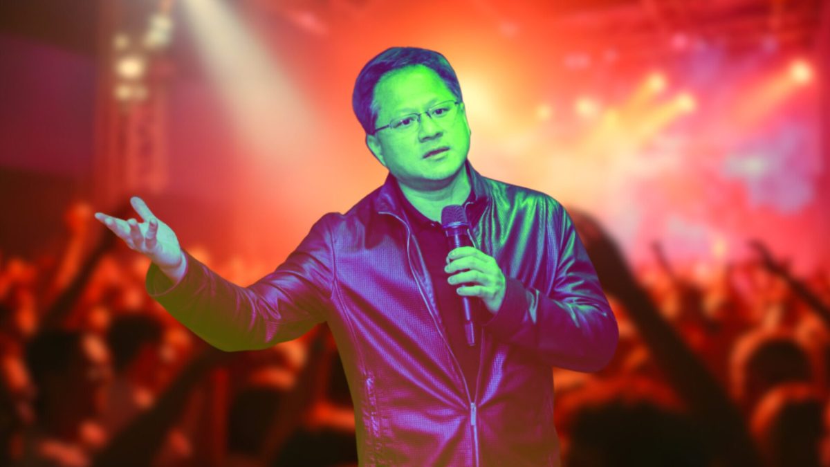 Jensen Huang Rockstar // Source : montage Numerama Jensen Huang Rockstar // Source : montage Numerama