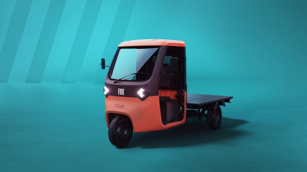 Le triporteur électrique Fiat Tris // Source : Fiat Le triporteur électrique Fiat Tris // Source : Fiat