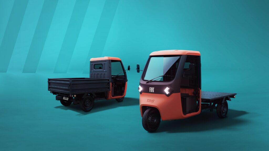 Le triporteur électrique Fiat Tris // Source : Fiat Le triporteur électrique Fiat Tris // Source : Fiat