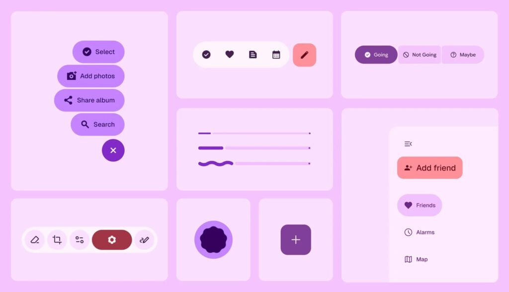 Avec Material 3 Expressive, Google mise sur de la couleur et des animations. Le but : susciter des émotions. Avec Material 3 Expressive, Google mise sur de la couleur et des animations. Le but : susciter des émotions.