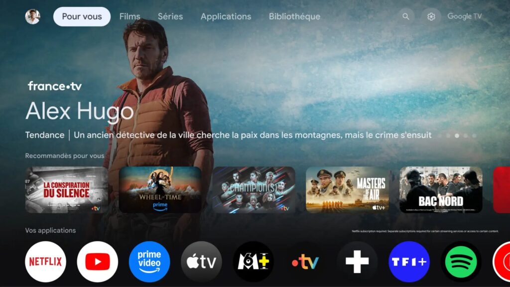 Google Tv interface // Source : Google Google Tv interface // Source : Google