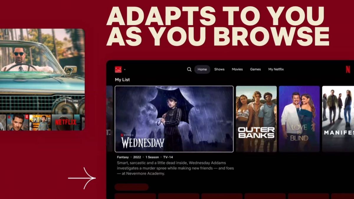 Nouvelle interface Netflix. // Source : Netflix Nouvelle interface Netflix. // Source : Netflix