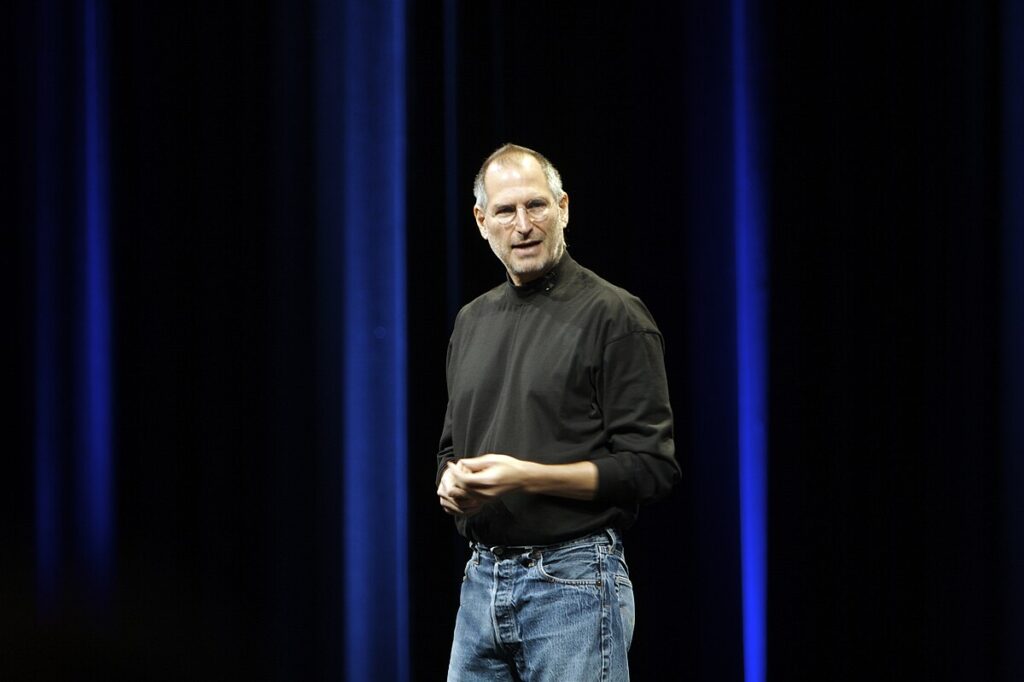 Steve Jobs lors d'une keynote en 2007 Steve Jobs lors d'une keynote en 2007