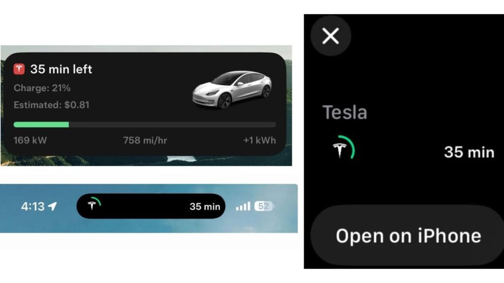 Les activités en direct de la recharge Tesla // Source : ChargerHunter via X