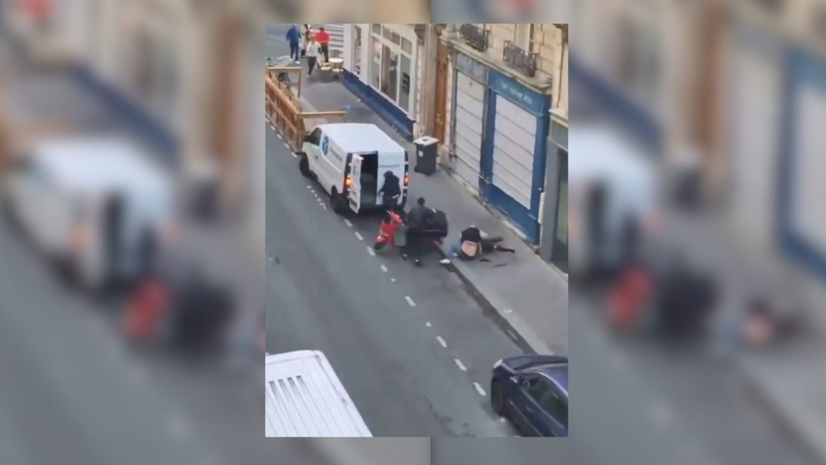 L'enlèvement à Paris // Source : Vidéo sur X