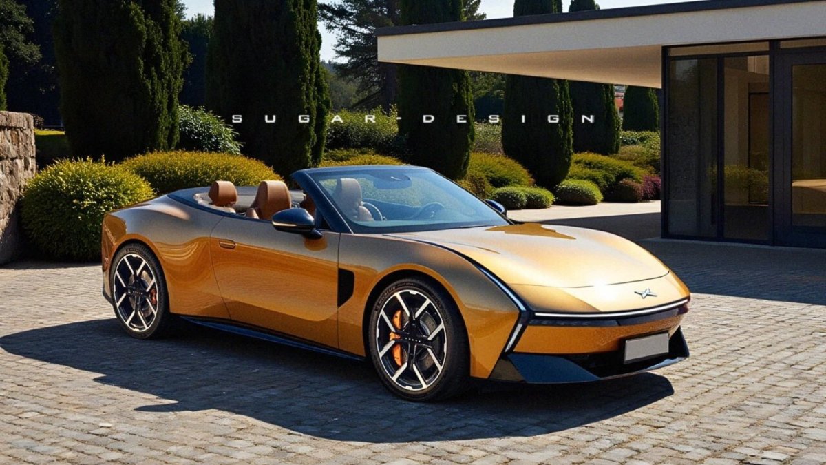 La Xpeng P7 imaginée en version cabriolet // Source : Sugar Design via Weibo La Xpeng P7 imaginée en version cabriolet // Source : Sugar Design via Weibo