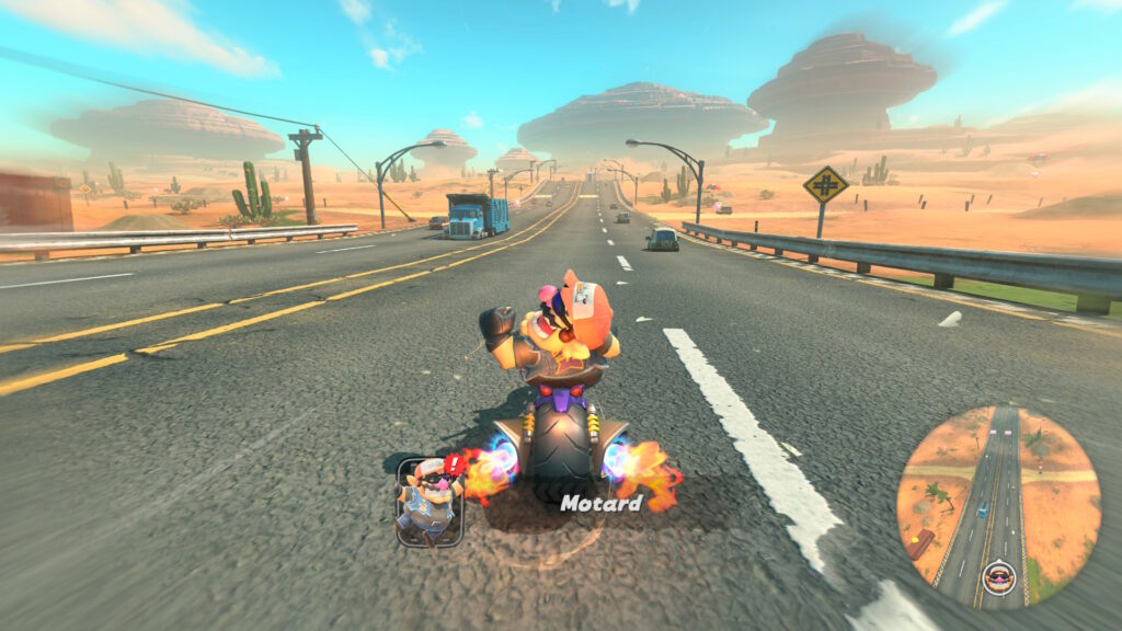 Le déblocage de Wario motard. Le déblocage de Wario motard.