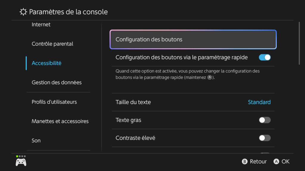 Désactiver le bouton C sur Switch 2 // Source : Capture Switch 2 Désactiver le bouton C sur Switch 2 // Source : Capture Switch 2