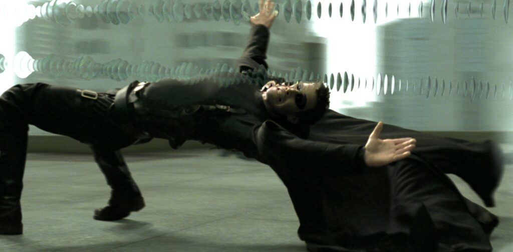 Le fameux « bullet time » de « Matrix » // Source : Warner Bros Le fameux « bullet time » de « Matrix » // Source : Warner Bros