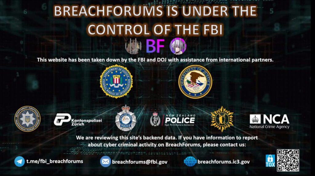 Breach Forums a été mis hors ligne à plusieurs reprises, avant de réapparaître // Source : Cyberscoop Breach Forums a été mis hors ligne à plusieurs reprises, avant de réapparaître // Source : Cyberscoop