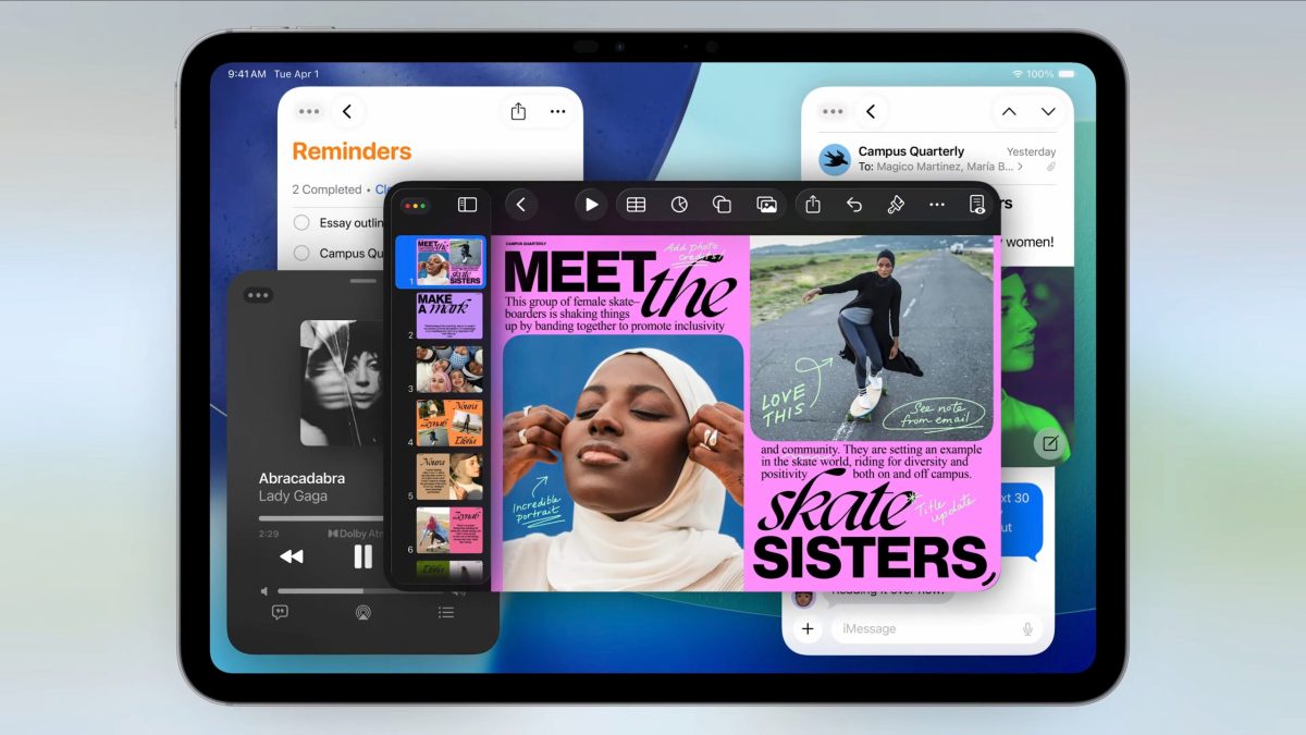 L'iPad peut gérer plusieurs fenêtres. // Source : Apple