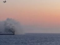 Cargo Morning Midas en feu // Source : U.S. Coast Guard Cargo Morning Midas en feu // Source : U.S. Coast Guard