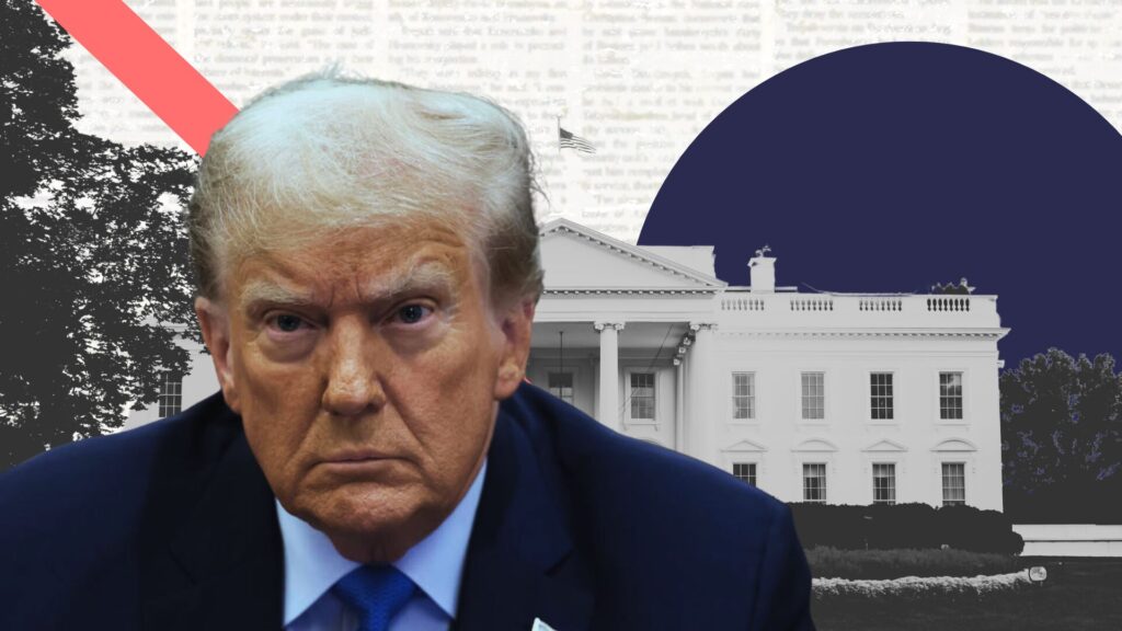 Trump rebat les cartes de la cybersécurité // Source : Montage Numerama Trump rebat les cartes de la cybersécurité // Source : Montage Numerama
