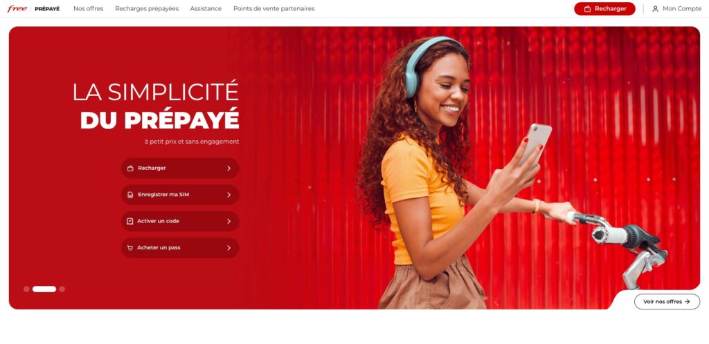 Le site de Free Prépayé // Source : Capture Numerama Le site de Free Prépayé // Source : Capture Numerama