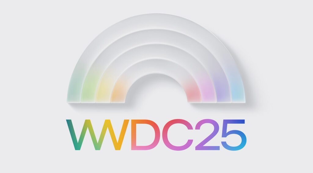 Dans toute sa communication sur la WWDC, Apple met en avant des logos transparents avec de la couleur pale.