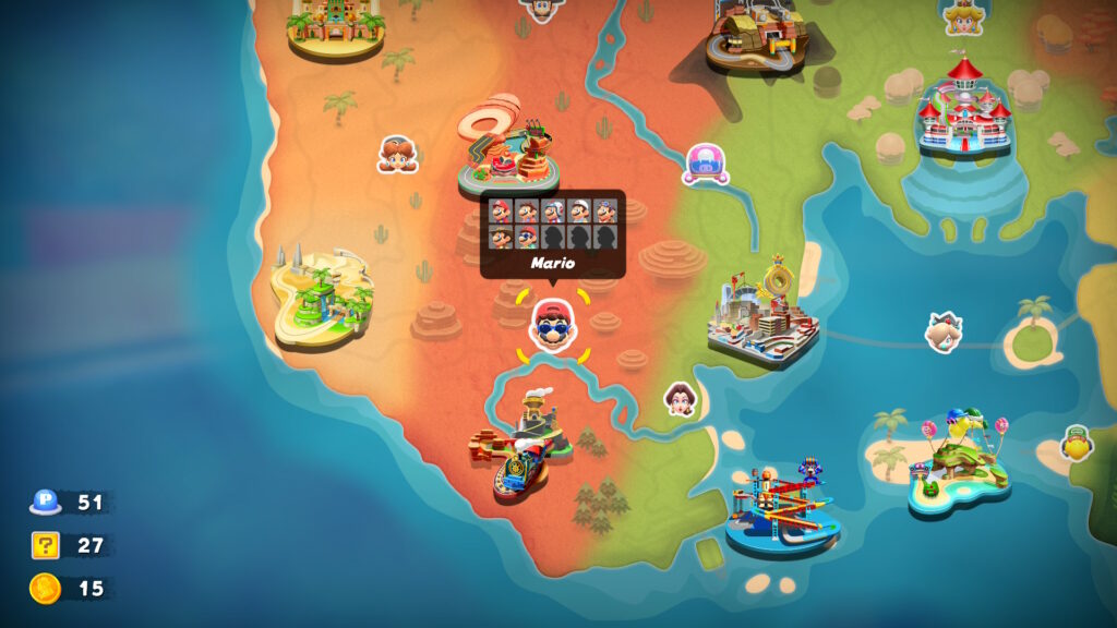 Peut-on faire plus inutile que la carte du mode balade de Mario Kart World ? Les seules infos essentielles sont en bas à gauche, sans indicateurs sur le total. Peut-on faire plus inutile que la carte du mode balade de Mario Kart World ? Les seules infos essentielles sont en bas à gauche, sans indicateurs sur le total.