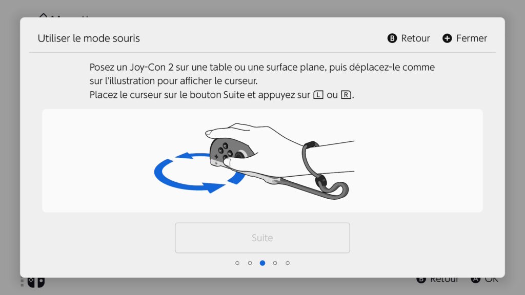 Le mode souris dans la Nintendo Switch 2 // Source : Capture Switch 2 Le mode souris dans la Nintendo Switch 2 // Source : Capture Switch 2